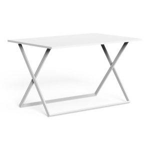 Tavolo Pieghevole Queen in Alluminio, 120 x 80 cm Talenti - Bianco