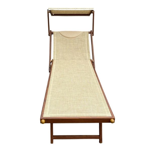 Lettino Prendisole Professionale Italia in Alluminio e Textilene Mv Outdoor - immagine 2