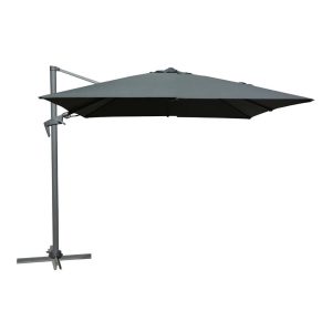 Ombrellone Retrattile Basculante Roma in Alluminio, 300 x 300 cm Giardinia Outdoor