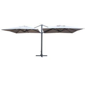 Ombrellone Retrattile Doppio Bismark in Alluminio, 300 x 600 cm MV Outdoor
