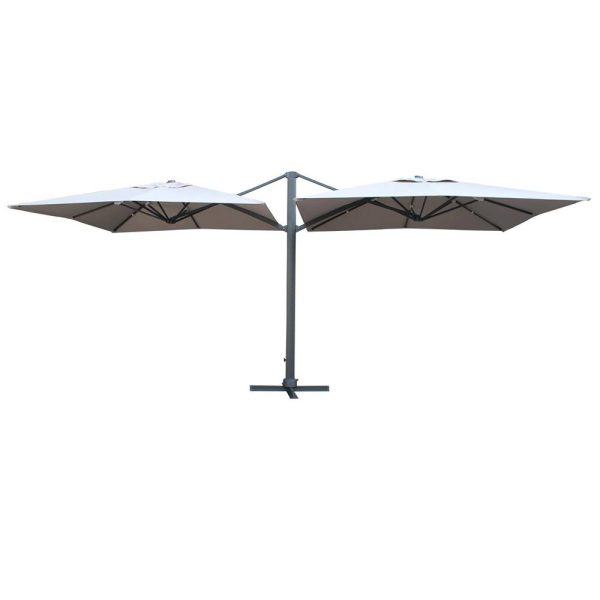 Ombrellone Retrattile Doppio Bismark in Alluminio, 300 x 600 cm MV Outdoor