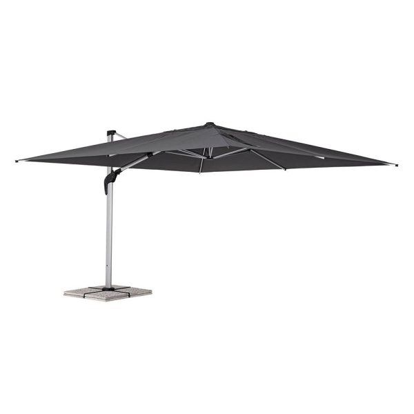 Ombrellone Retrattile Basculante Aries in Alluminio, 400 x 400 cm Bizzotto