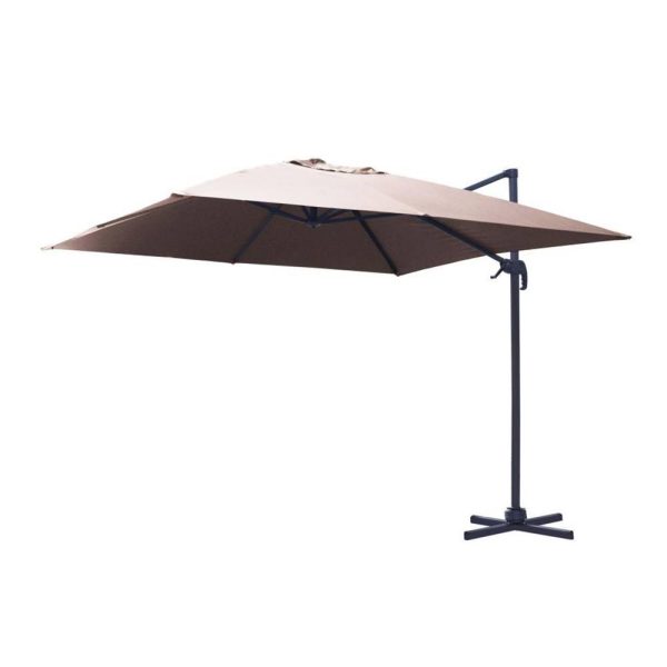 Ombrellone Retrattile Montana in Alluminio, 400 x 400 cm MV Outdoor