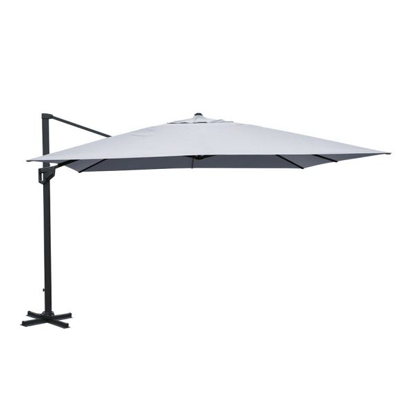 Ombrellone Retrattile Milano XXL in Alluminio, 400 x 400 cm Giardinia Outdoor - immagine 2