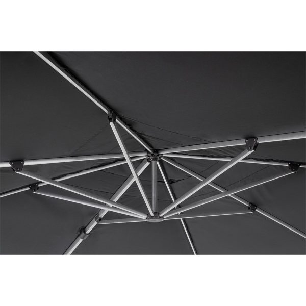 Ombrellone Retrattile Basculante Aries in Alluminio, 400 x 400 cm Bizzotto - immagine 4