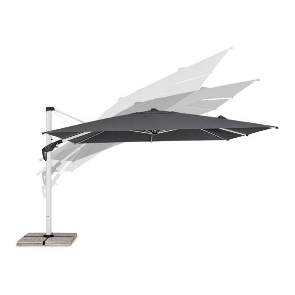 Ombrellone Retrattile Basculante Aries in Alluminio, 400 x 400 cm Bizzotto - immagine 3
