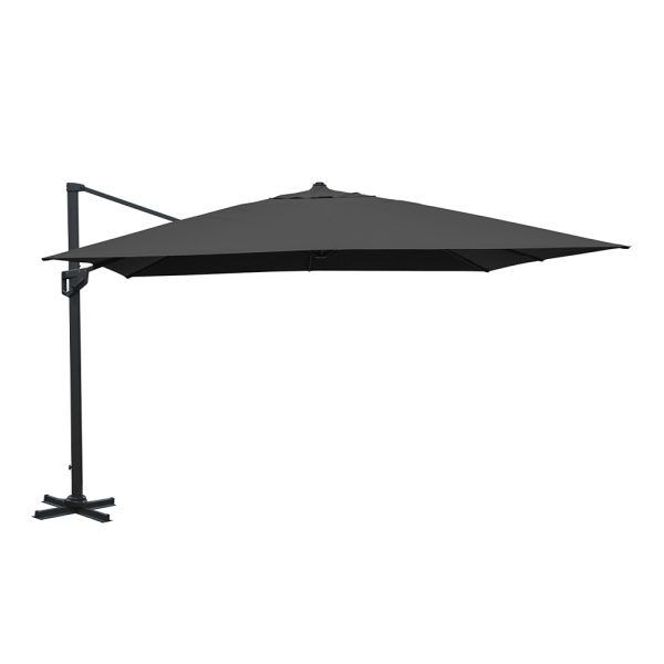 Ombrellone Retrattile Milano XXL in Alluminio, 400 x 400 cm Giardinia Outdoor
