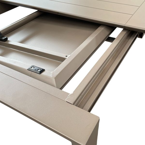 Tavolo Allungabile Burano in Alluminio, 160/240 x 90 cm Giardinia Outdoor - Bianco - immagine 4
