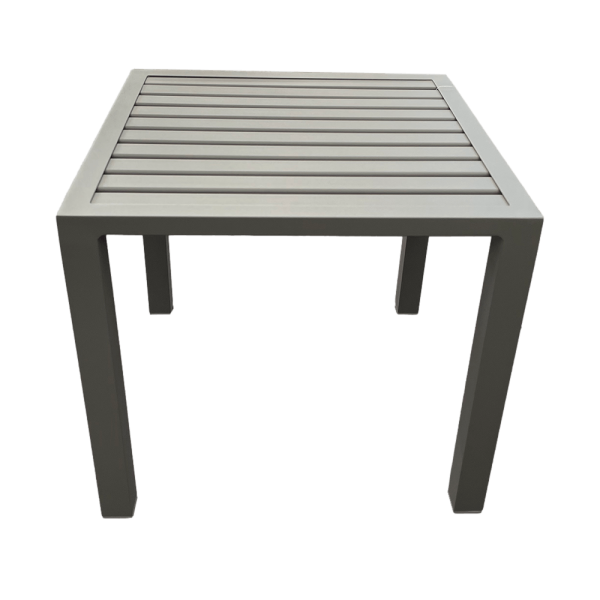 Tavolino Gallipoli in Alluminio, 45 x 45 cm Giardinia Outdoor - Light Grey