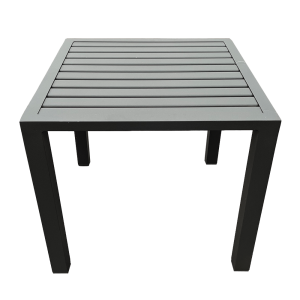 Tavolino Gallipoli in Alluminio, 45 x 45 cm Giardinia Outdoor - Nero
