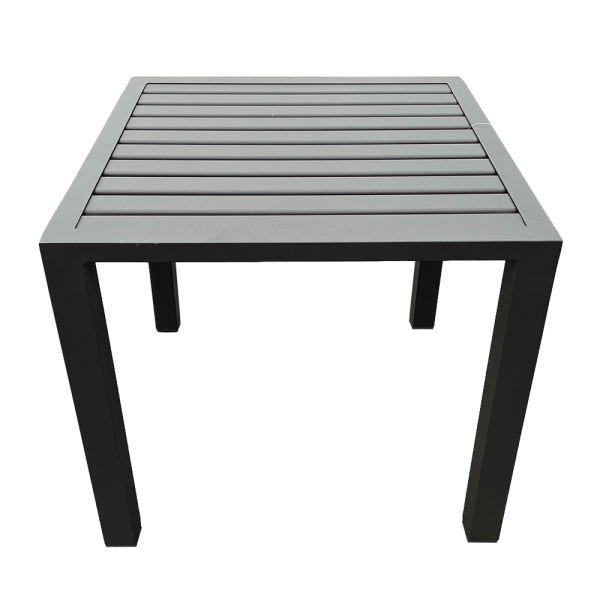 Tavolino Gallipoli in Alluminio, 45 x 45 cm Giardinia Outdoor - Nero