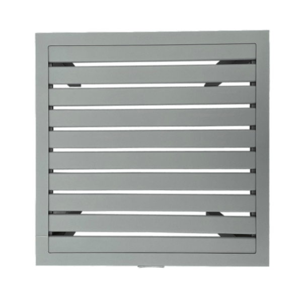 Tavolino Gallipoli in Alluminio, 45 x 45 cm Giardinia Outdoor - Light Grey - immagine 2