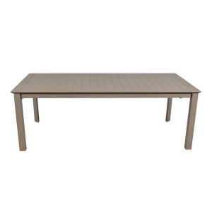 Tavolo Allungabile Burano in Alluminio, 220/330 x 110 cm Giardinia Outdoor - Cacao
