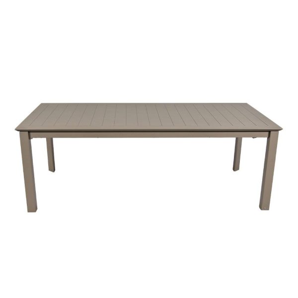 Tavolo Allungabile Burano in Alluminio, 220/330 x 110 cm Giardinia Outdoor - Cacao