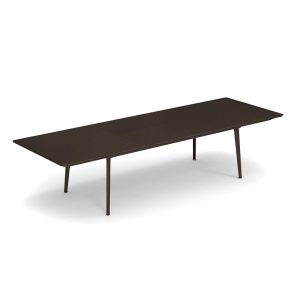 Tavolo Allungabile Plus4 Imperial in Acciaio, 220/330 x 110 cm Emu - Marrone D'India