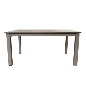 Tavolo Allungabile Burano in Alluminio, 160/240 x 90 cm Giardinia Outdoor - Cacao