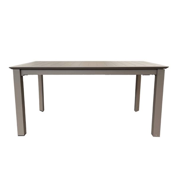 Tavolo Allungabile Burano in Alluminio, 160/240 x 90 cm Giardinia Outdoor - Cacao