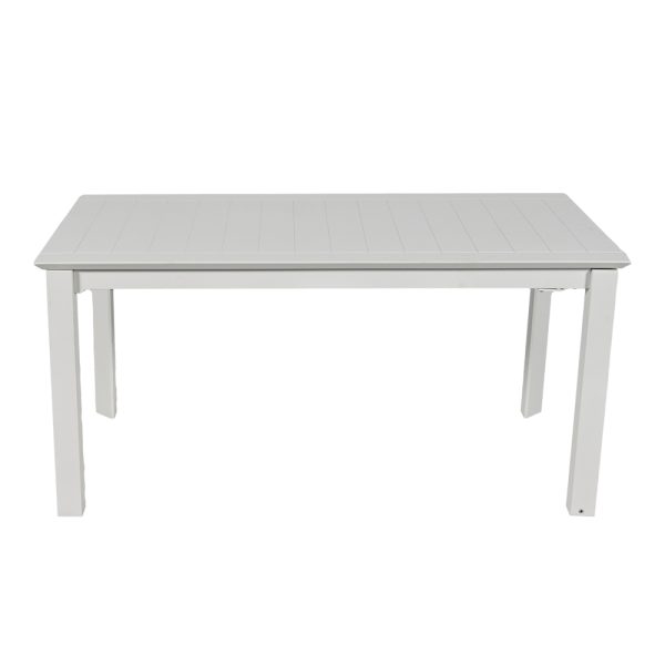 Tavolo Allungabile Burano in Alluminio, 160/240 x 90 cm Giardinia Outdoor - Bianco