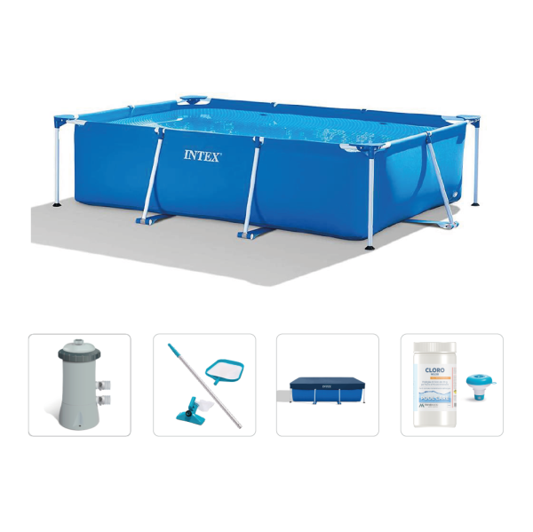 Piscina Intex Frame 260 x 160 x H 65 cm – 28271 con Kit Completo