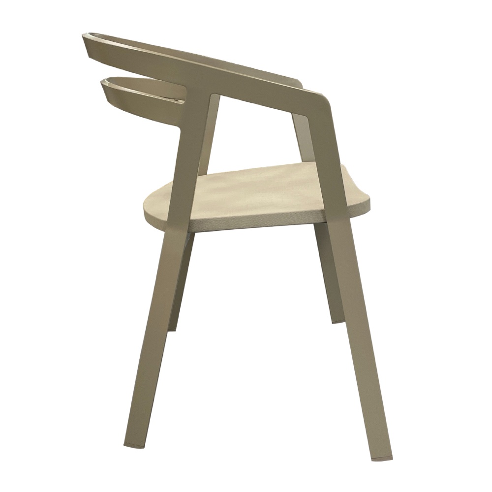 Poltroncina La Seine in Alluminio Talenti - Tortora - immagine 3