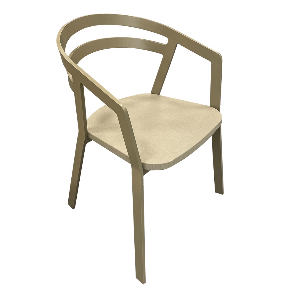 Poltroncina La Seine in Alluminio Talenti - Tortora