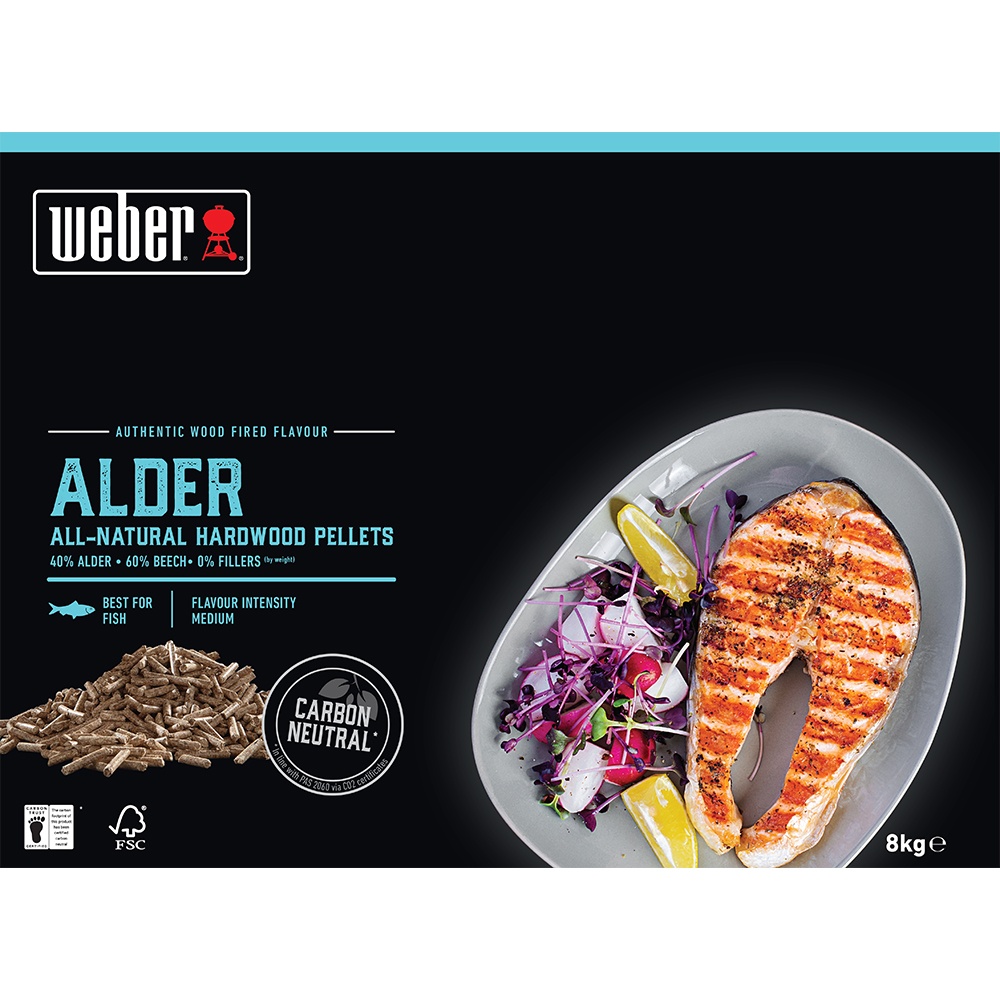 Pellet di Legno di Ontano Weber - Confezione da 8 kg - immagine 2