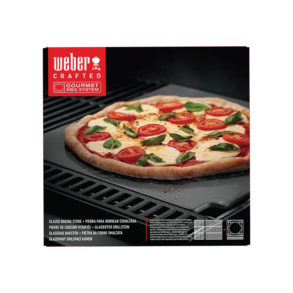 Pietra Smaltata per Pizza Gourmet 40 x 41 cm Weber Crafted - 7681 - immagine 4