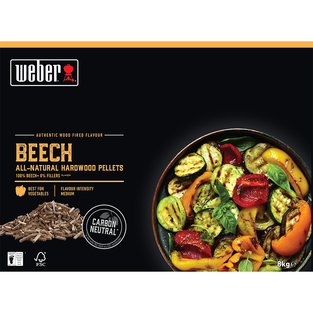 Pellet di Legno di Faggio Weber - Confezione da 8 kg - immagine 2