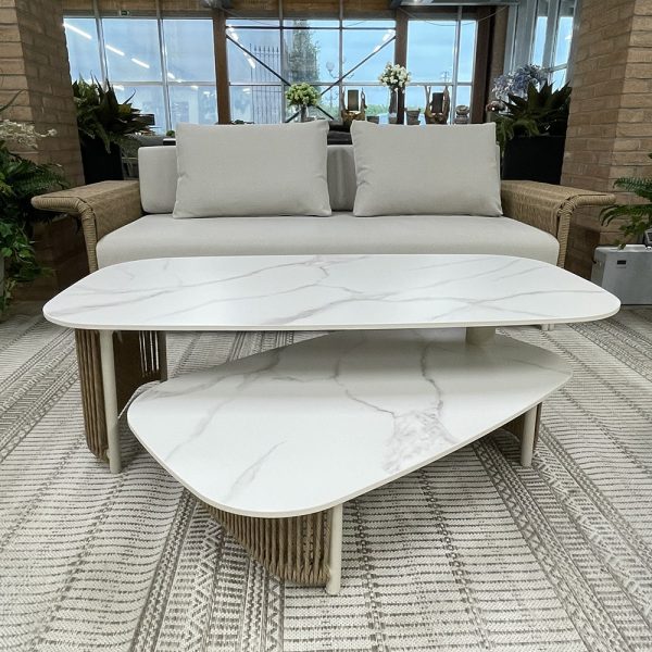Salotto da Esterno Maui in Alluminio e Wicker Sintetico Giardinia Outdoor - Tortora - immagine 2
