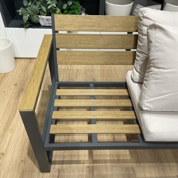 Salotto da Esterno Honduras in Alluminio e Polywood MV Outdoor - Antracite - immagine 4