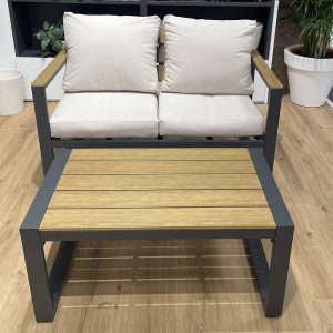 Salotto da Esterno Honduras in Alluminio e Polywood MV Outdoor - Antracite