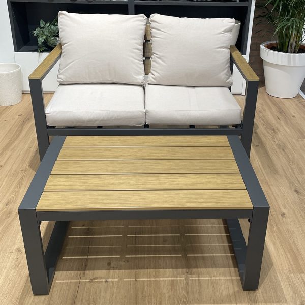 Salotto da Esterno Honduras in Alluminio e Polywood MV Outdoor - Antracite