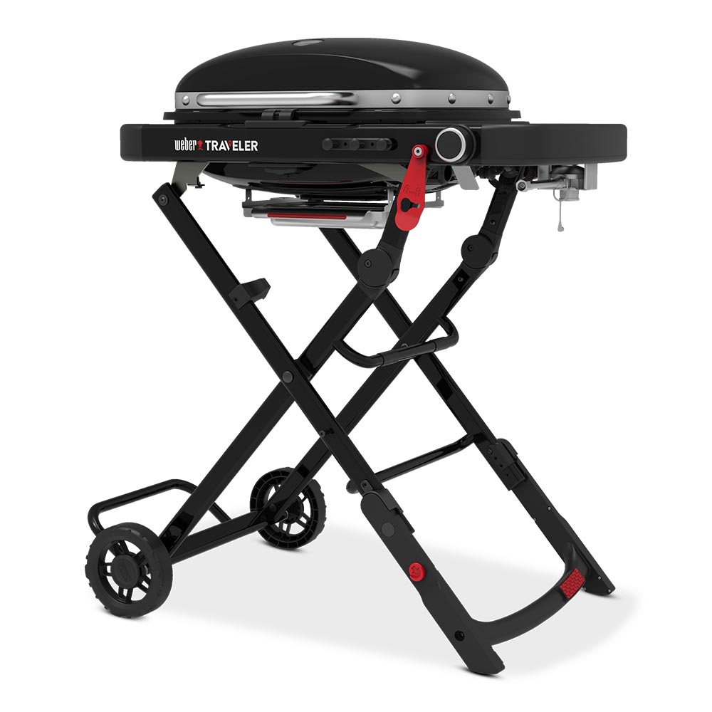 Barbecue a Gas Weber Traveler Compact con Carrello Pieghevole - immagine 2