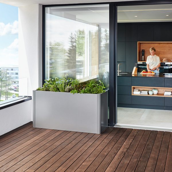 Fioriera Angolare Belvedere L200midi Biohort - 201 x 201 x H 61 cm - immagine 2