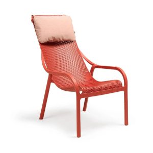 Cuscino poggiatesta per Net Lounge in Resina Nardi - Rosa Quarzo