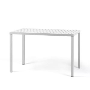 Tavolo Cube in Alluminio e Resina, 120 x 70 cm Nardi - Bianco