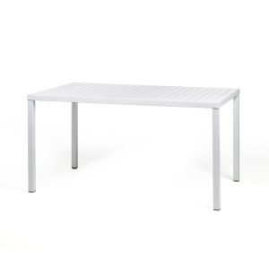 Tavolo Cube in Alluminio e Resina, 140 x 80 cm Nardi - Bianco