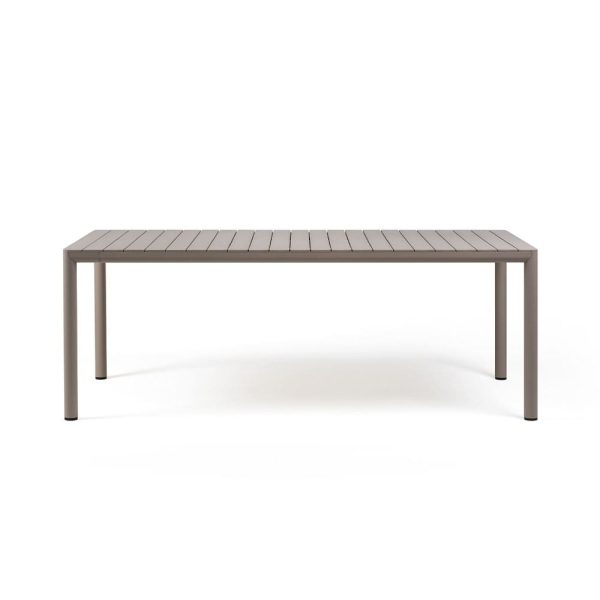 Tavolo Allungabile Tevere in Alluminio e Resina, 210/275 x 100 cm Nardi - Tortora - immagine 2