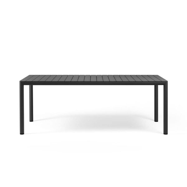 Tavolo Allungabile Tevere in Alluminio e Resina, 210/275 x 100 cm Nardi - Antracite - immagine 2