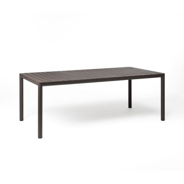 Tavolo Allungabile Tevere in Alluminio e Resina, 210/275 x 100 cm Nardi - Terra - immagine 2