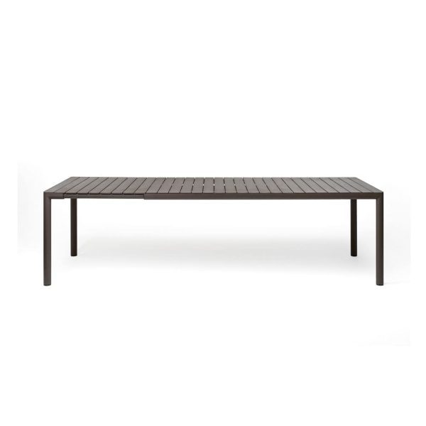 Tavolo Allungabile Tevere in Alluminio e Resina, 210/275 x 100 cm Nardi - Terra