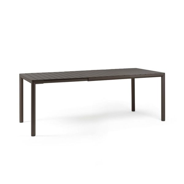 Tavolo Allungabile Tevere in Alluminio e Resina, 147/211 x 90 cm Nardi - Terra