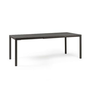 Tavolo Allungabile Tevere in Alluminio e Resina, 147/211 x 90 cm Nardi - Antracite