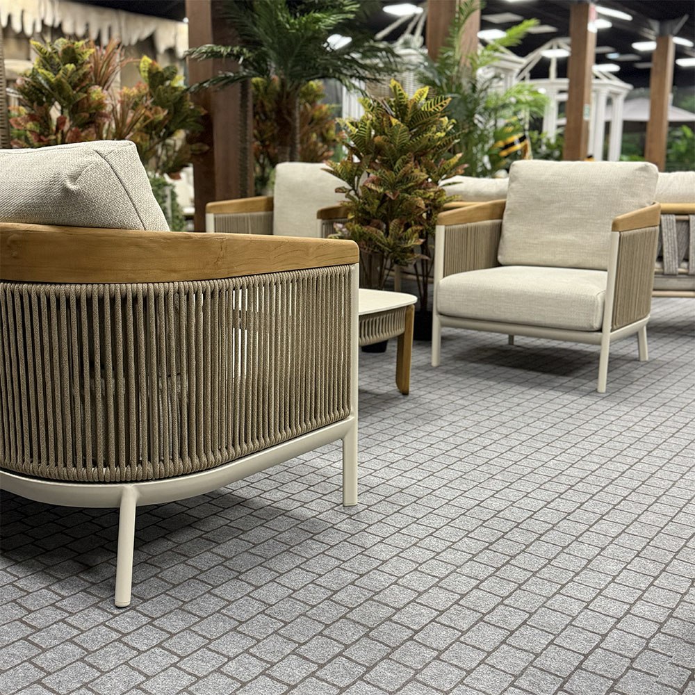 Salotto da Esterno Kauai in Alluminio Giardinia Outdoor - Bianco - immagine 5