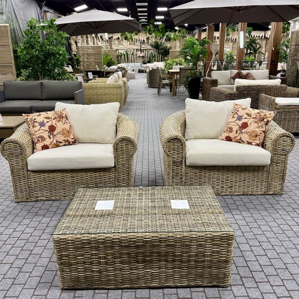 Salotto da Esterno Imperial in Rattan Naturale Giardinia Outdoor - Natural - immagine 4