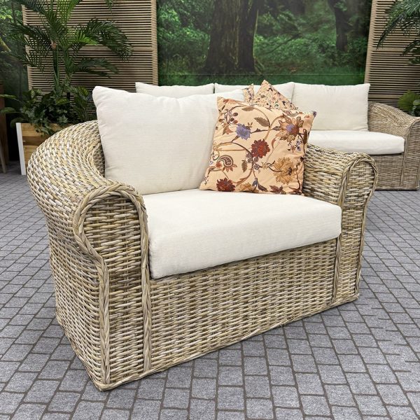 Salotto da Esterno Imperial in Rattan Naturale Giardinia Outdoor - Natural - immagine 3