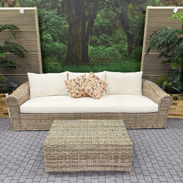 Salotto da Esterno Imperial in Rattan Naturale Giardinia Outdoor - Natural - immagine 2