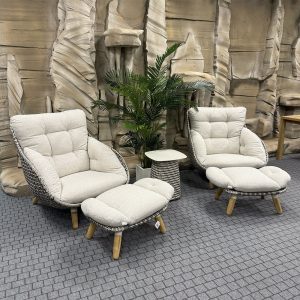 Set Lounge Mauritius Giardinia Outdoor - Wicker Scuro