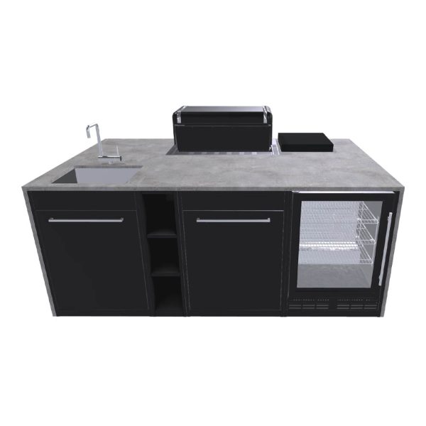 Cucina per Esterno Weber BBQ Kitchen - Isola Barbecue a Gas con Fornello Laterale + 6 Moduli - immagine 6