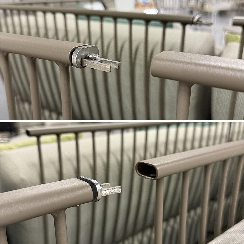 Salotto da Esterno Modulare Cannole in Alluminio Emu - Marrone D'India - immagine 2